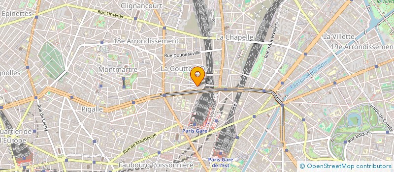 localisation de l'entreprise BOUCHERIE LA GOUTTE D'OR  PARIS