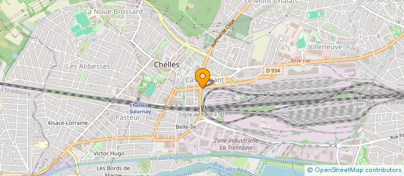 localisation de l'entreprise BOUCHERIE LA GRIFFE à CHELLES
