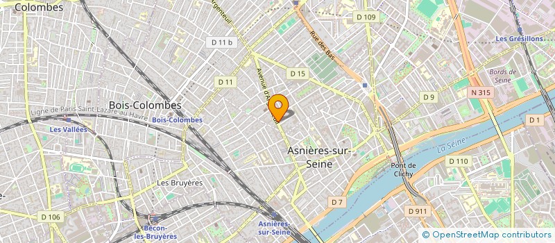 localisation de l'entreprise BOUCHERIE LA NOUVELLE à ASNIERES-SUR-SEINE