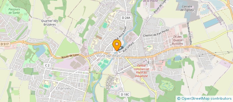 localisation de l'entreprise BOUCHERIE LA PONTOISE  PONT-DE-CHERUY