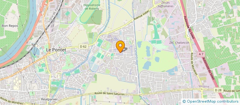 localisation de l'entreprise BOUCHERIE LA RUCHE  LE PONTET