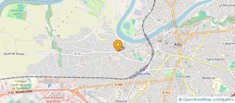 localisation de l'entreprise BOUCHERIE LABORIE PATRICK à ALBI