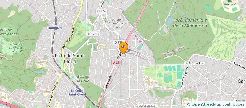 localisation de l'entreprise BOUCHERIE LAMARTINE à LA CELLE-SAINT-CLOUD