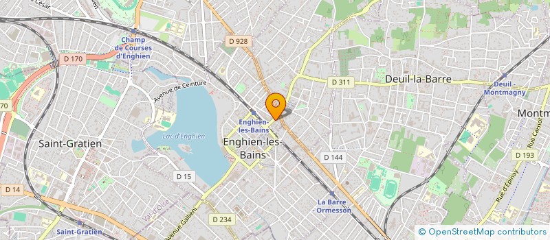 localisation de l'entreprise BOUCHERIE LAMON  ENGHIEN-LES-BAINS