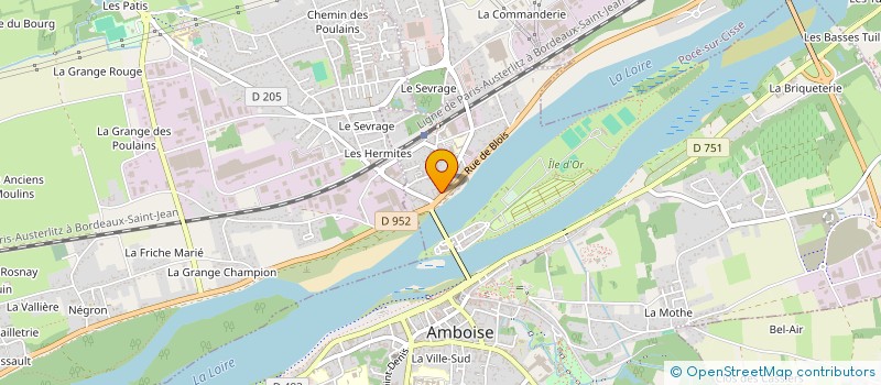 localisation de l'entreprise BOUCHERIE LE BOUT DES PONTS  AMBOISE