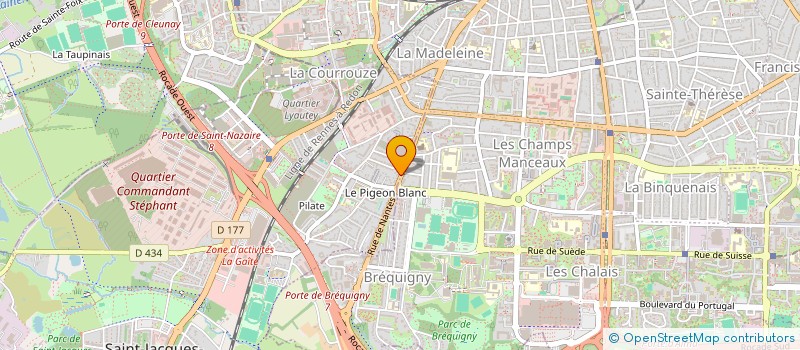 localisation de l'entreprise BOUCHERIE LE MEDAILLON  ST JACQUES DE LA LANDE