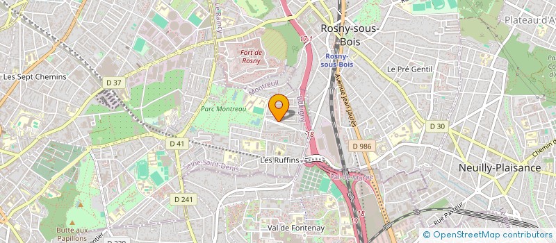 localisation de l'entreprise BOUCHERIE LE MORILLON à MONTREUIL
