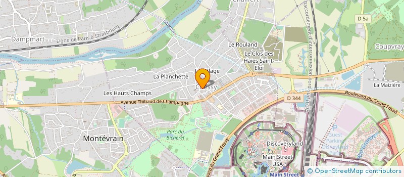 localisation de l'entreprise BOUCHERIE LE PROVOST  CHESSY