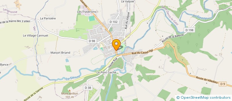 localisation de l'entreprise BOUCHERIE LEBEL JP  GAVRAY-SUR-SIENNE