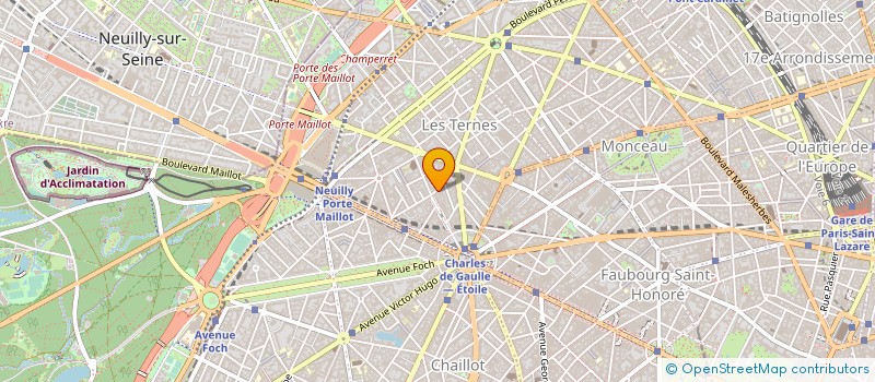 localisation de l'entreprise BOUCHERIE LES ACACIAS à PARIS