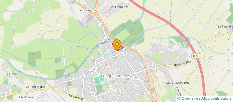 localisation de l'entreprise BOUCHERIE LES BOUCHEES DOUBLES à LONGUE-JUMELLES