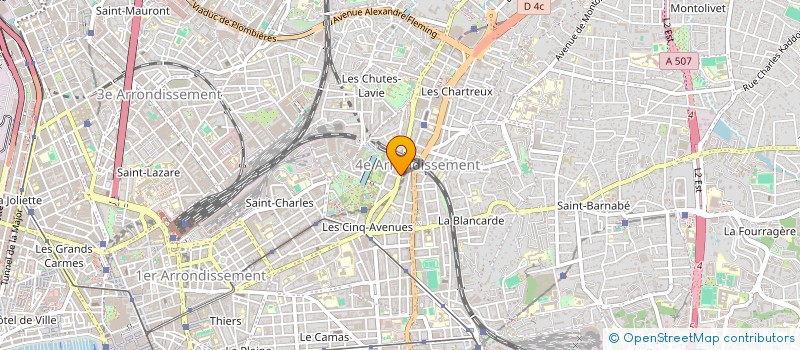 localisation de l'entreprise BOUCHERIE LES CHARTREUX à MARSEILLE