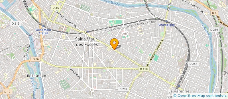 localisation de l'entreprise BOUCHERIE LES GARCONS à SAINT-MAUR-DES-FOSSES