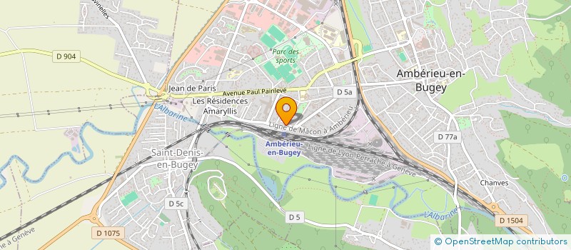 localisation de l'entreprise BOUCHERIE LIEVRE  AMBERIEU-EN-BUGEY