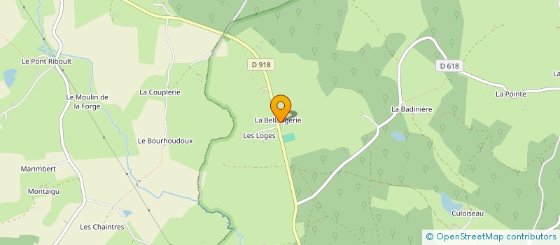 localisation de l'entreprise BOUCHERIE LORIN à MOUTIERS-AU-PERCHE