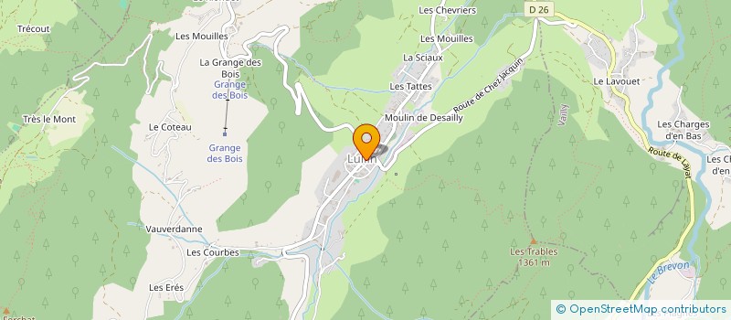 localisation de l'entreprise BOUCHERIE LULLINOISE  LULLIN