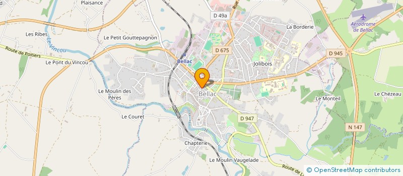 localisation de l'entreprise BOUCHERIE MANAHAN à BELLAC
