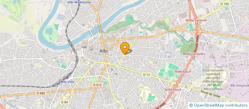 localisation de l'entreprise BOUCHERIE MANAU à ALBI