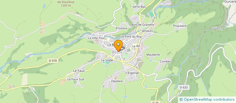 localisation de l'entreprise BOUCHERIE MARTIN  BESSE-ET-SAINT-ANASTAISE