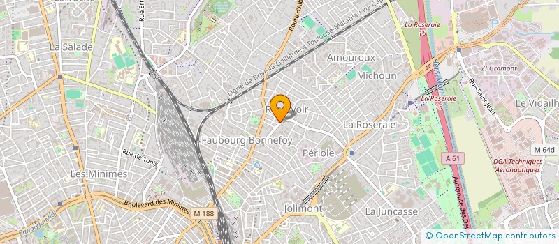 localisation de l'entreprise BOUCHERIE MARTY à TOULOUSE