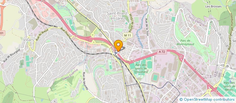 localisation de l'entreprise BOUCHERIE MASSENET  SAINT-PRIEST-EN-JAREZ