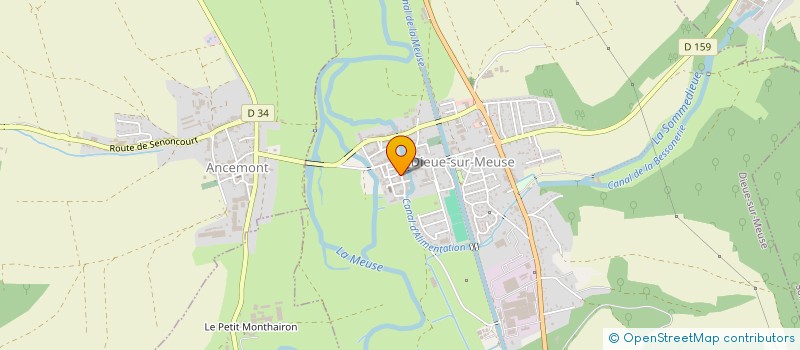 localisation de l'entreprise BOUCHERIE MASSON à DIEUE-SUR-MEUSE