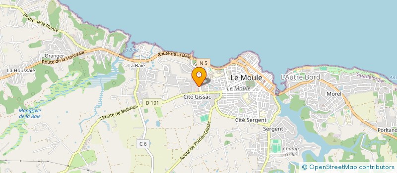 localisation de l'entreprise BOUCHERIE MAXIME à LE MOULE