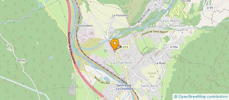 localisation de l'entreprise BOUCHERIE MESTRE DV  LA CHAMBRE