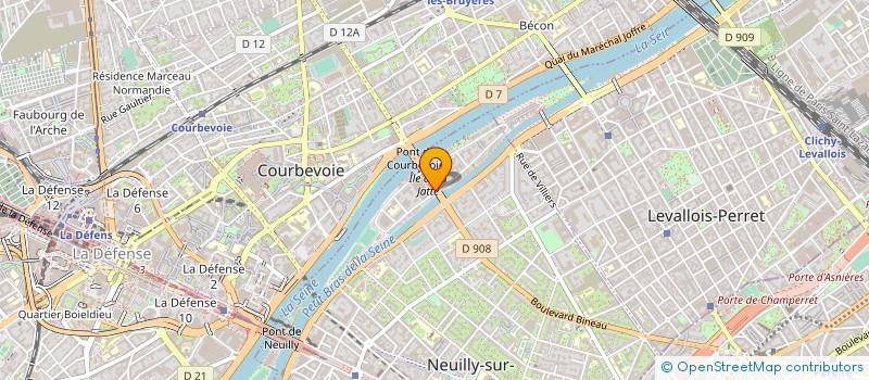 localisation de l'entreprise BOUCHERIE METZGER ILE DE LA JATTE à NEUILLY-SUR-SEINE