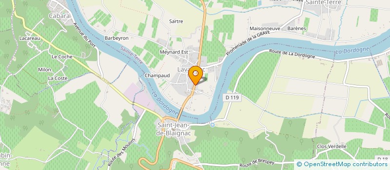 localisation de l'entreprise BOUCHERIE MOMPLAISIR à SAINTE-TERRE