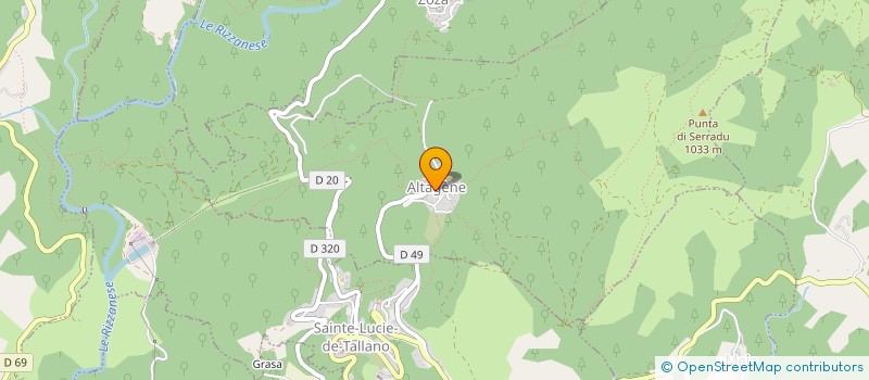 localisation de l'entreprise BOUCHERIE MONDOLONI  SAINTE-LUCIE-DE-TALLANO