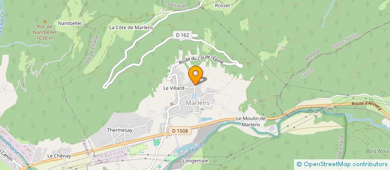 localisation de l'entreprise BOUCHERIE MONGELLAZ  VAL DE CHAISE