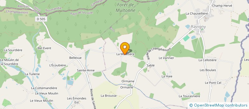 localisation de l'entreprise BOUCHERIE NORMANDE  RAVIGNY