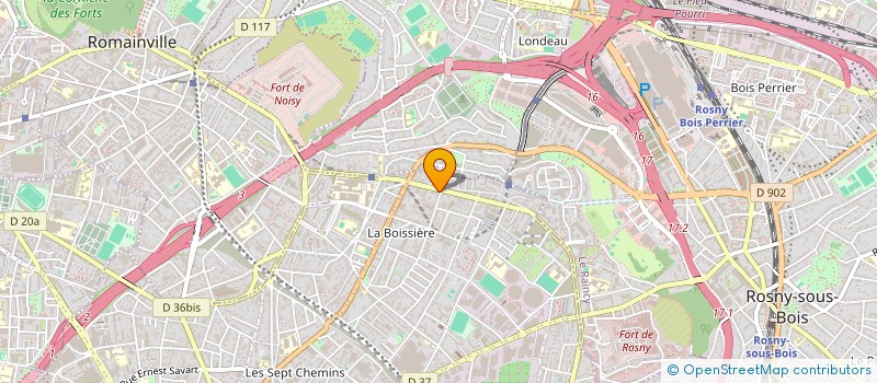 localisation de l'entreprise BOUCHERIE NOUVELLE DE LA BOISSIERE à MONTREUIL