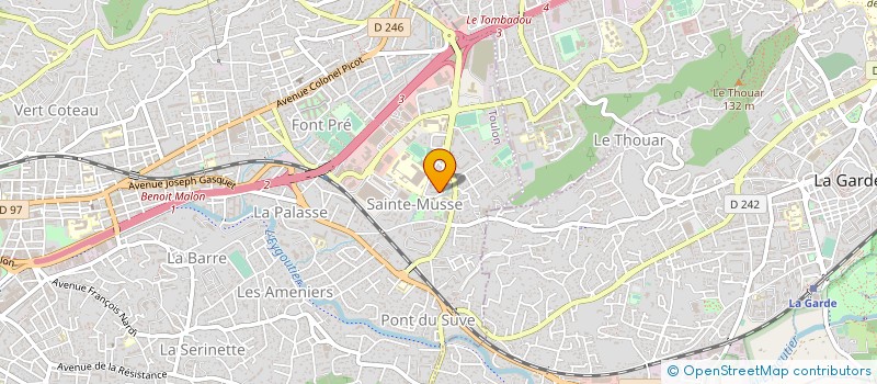 localisation de l'entreprise BOUCHERIE ORIENTALE DE SAINTE MUSSE à TOULON