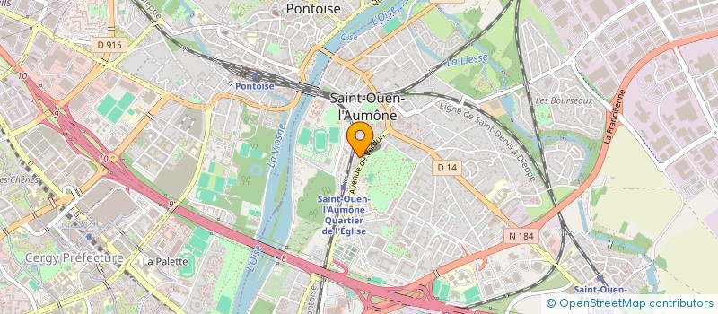 localisation de l'entreprise BOUCHERIE OUED-NOUN-DE GUELMIM  SAINT-OUEN-L'AUMONE