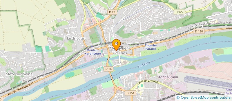 localisation de l'entreprise BOUCHERIE PARISIENNE à MEULAN-EN-YVELINES