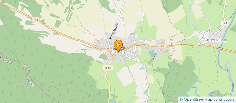 localisation de l'entreprise BOUCHERIE PARISOT  ESPRELS