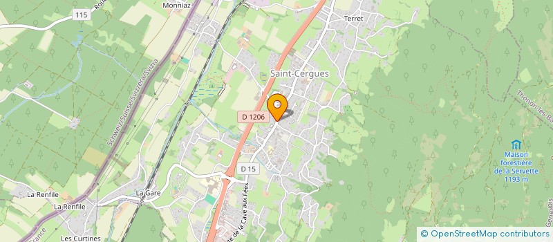 localisation de l'entreprise BOUCHERIE PASQUIER  SAINT-CERGUES