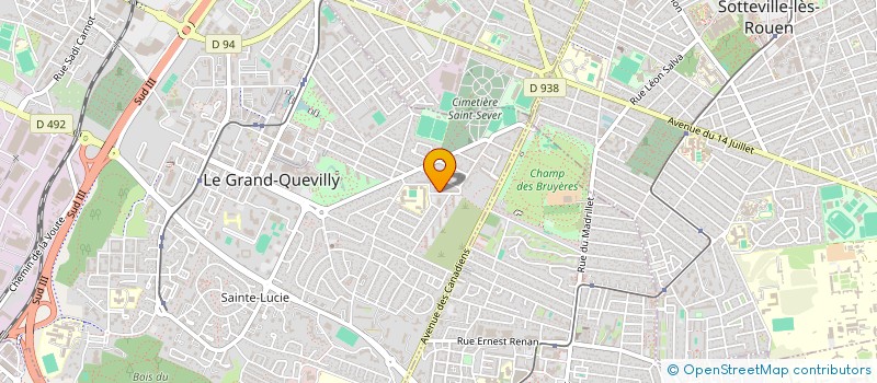 localisation de l'entreprise BOUCHERIE PERCEBOIS à LE GRAND-QUEVILLY