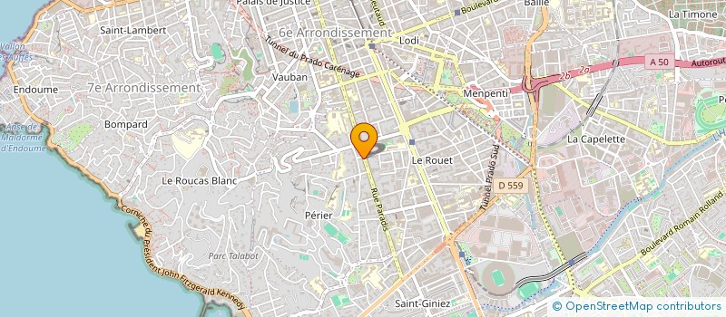 localisation de l'entreprise BOUCHERIE PERITORE  MARSEILLE
