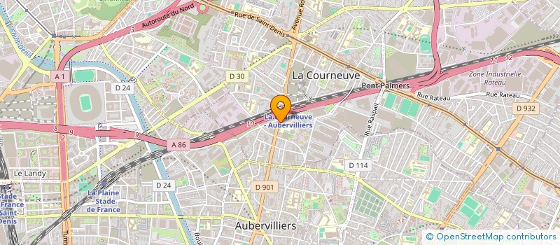localisation de l'entreprise BOUCHERIE PETIT à LA COURNEUVE