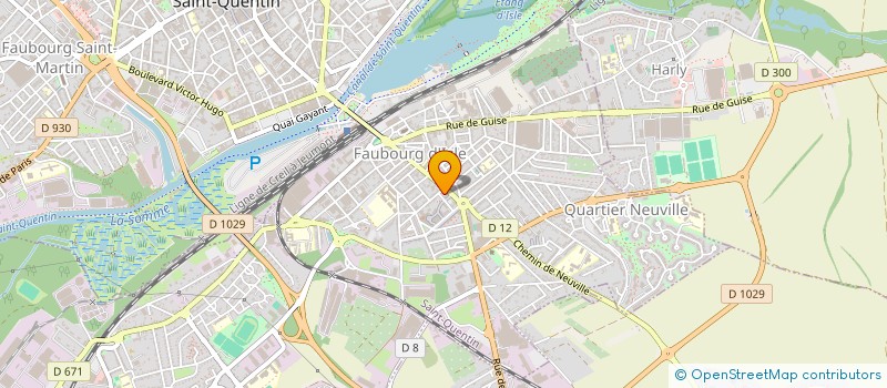 localisation de l'entreprise BOUCHERIE PETIT à SAINT-QUENTIN