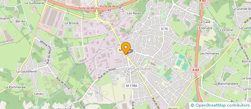 localisation de l'entreprise BOUCHERIE PF à LES SORINIERES