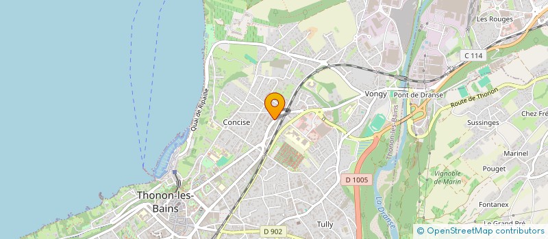 localisation de l'entreprise BOUCHERIE PILLET à THONON-LES-BAINS
