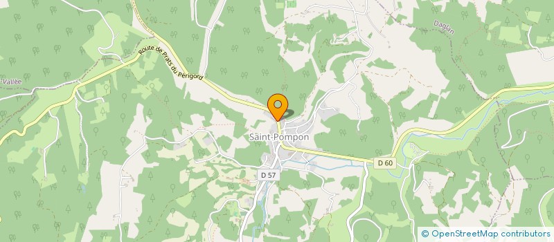 localisation de l'entreprise BOUCHERIE POMPONNAISE  SAINT-POMPON