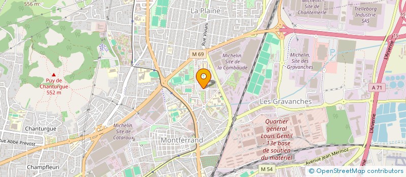 localisation de l'entreprise BOUCHERIE PORTEFORT  CLERMONT-FERRAND