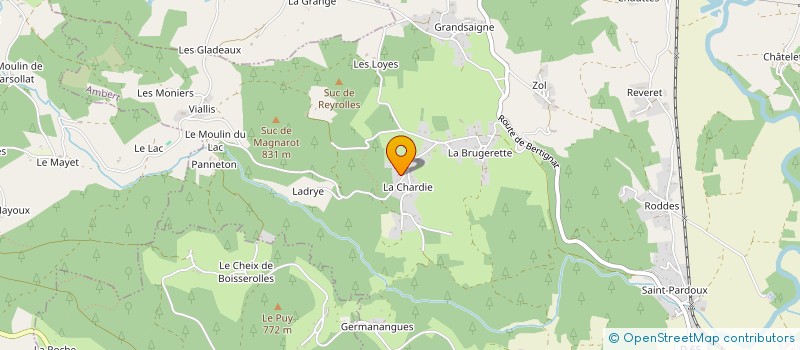 localisation de l'entreprise BOUCHERIE POUGET  AMBERT