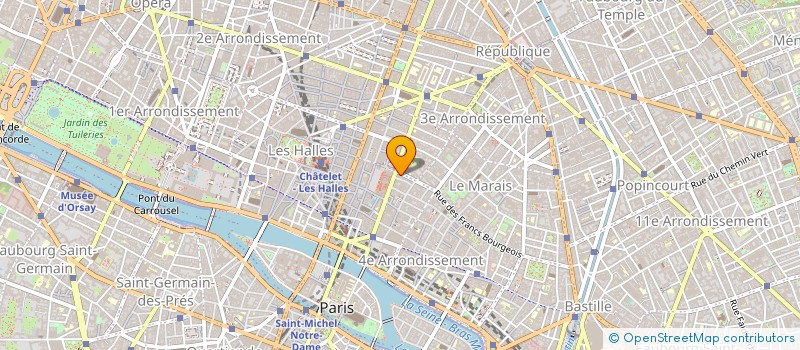 localisation de l'entreprise BOUCHERIE RAMBUTEAU à PARIS