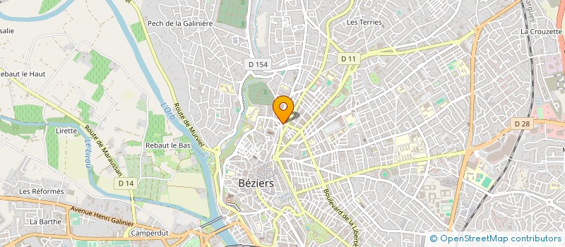 localisation de l'entreprise BOUCHERIE REVERDEL à BEZIERS